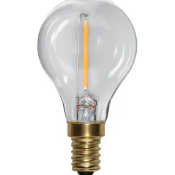 LED-lampa E14 klotlampa Soft Glow, 0.8W