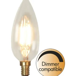 LED-Lampa E14 kronljus 3W Soft Glow, dimbar