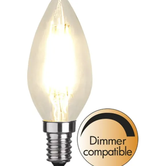 LED-lampa E14 kronljus 4,2W(40W) klar, dimbar