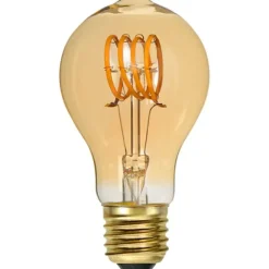 LED-lampa E27 normal Decoled Spiral Amber, 2.5W dimbar