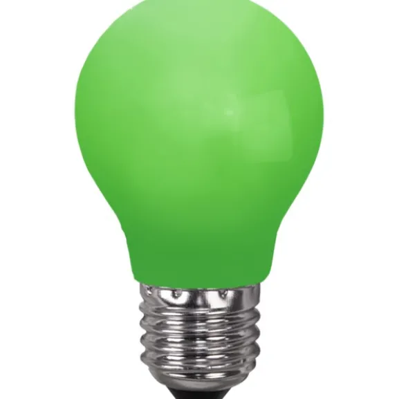 LED-lampa E27 normal 0,9W grön