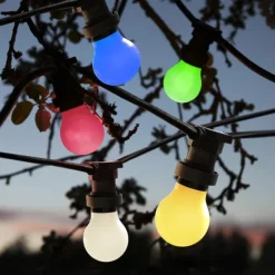 LED-lampa E27 normal 0,9W gul