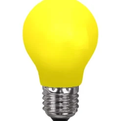 LED-lampa E27 normal 0,9W gul