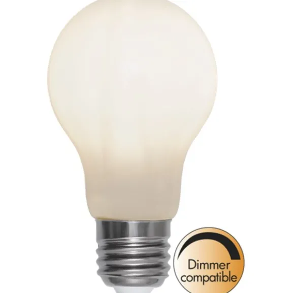 LED-lampa E27 normal 5W(39W) opal, dimbar
