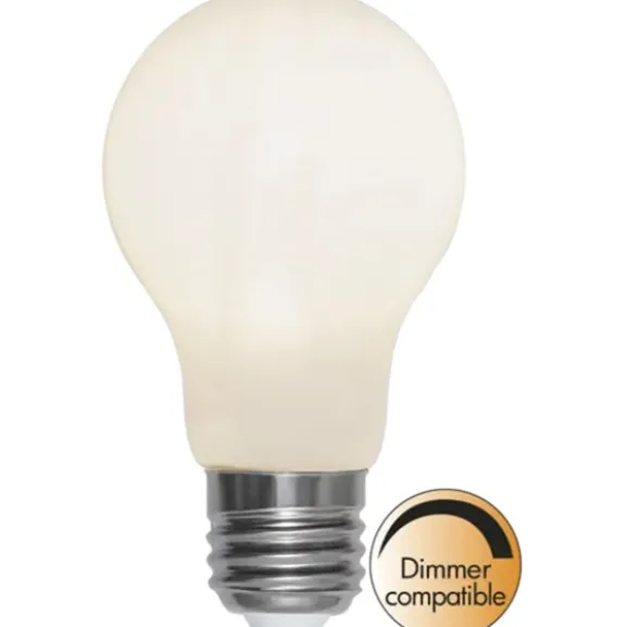 LED-lampa E27 normal 7,5W(60W) Opaque filament opal dimbar