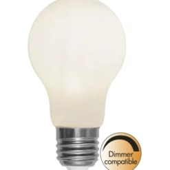 LED-lampa E27 normal 7,5W(60W) Opaque filament opal dimbar