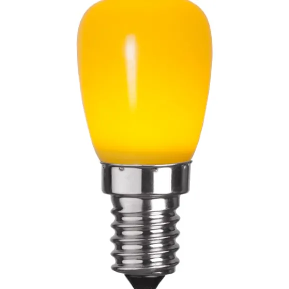 LED-lampa E14 päron 0,9W gul