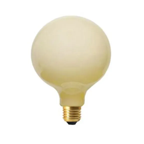 LED-lampa Glob 125mm cream white E27 4W 1800K dimbar
