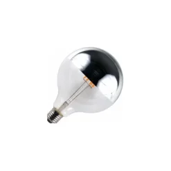Led-lampa glob 125mm 6,5W(40W) E27, silver/klar dimbar