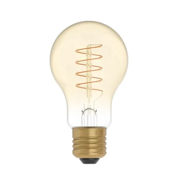 LED-lampa Golden Carbon Line Curved Spiral 4W E27 normal dimbar