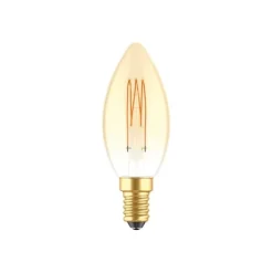 LED-lampa Golden Carbon Line Cage 3,5W E14 kronljus dimbar