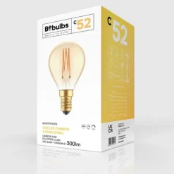LED-lampa Golden Carbon Line Cage 3,5W E14 klot dimbar