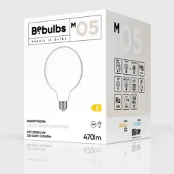 LED-lampa Milky 4W E27 glob 125mm