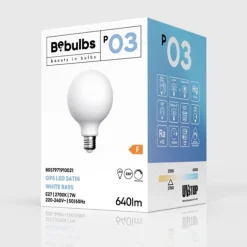 LED-lampa Porcelain Effect 7W E27 glob 95mm dimbar
