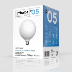 LED-lampa Porcelain Effect 7W E27 glob 150mm dimbar