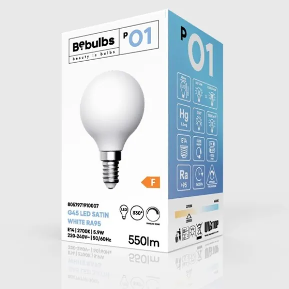 LED-lampa Porcelain Effect 5,9W E14 klot dimbar