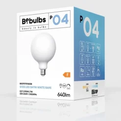 LED-lampa Porcelain Effect 7W E27 glob 125mm dimbar