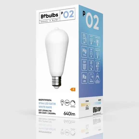LED-lampa Porcelain Effect 7W E27 edison dimbar