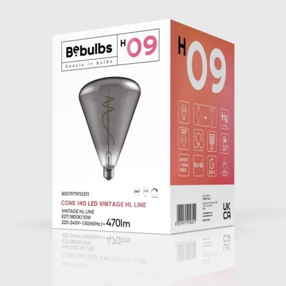 LED-lampa Smoky 10W E27 cone dimbar