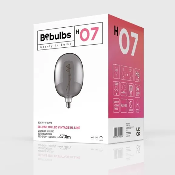 LED-lampa Smoky 10W E27 ellipse dimbar
