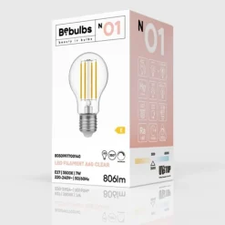 LED-lampa Transparent 7W E27 normal dimbar