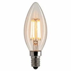 LED-lampa WARM GLOW kronljus klar E14 0,8W 2100K dimbar