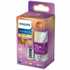 LED-lampa 2,5W(25W) klot E27 dim to warm