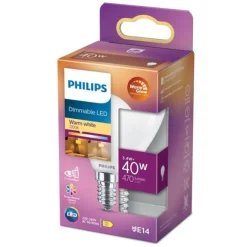 LED-lampa 3,4W(40W) klot frostad E14 dim to warm