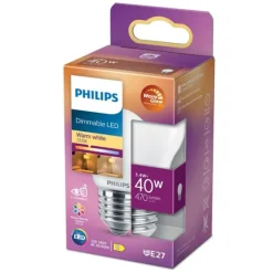LED-lampa 3,4W(40W) klot frostad E27 dim to warm