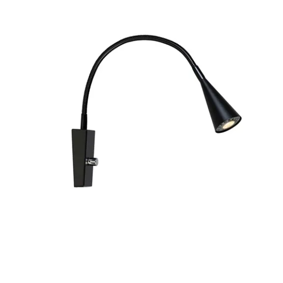 Ledro LED vägglampa, mattsvart