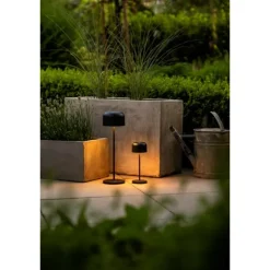 Lille bordslampa usb 2200K/2700K dimbar Svart