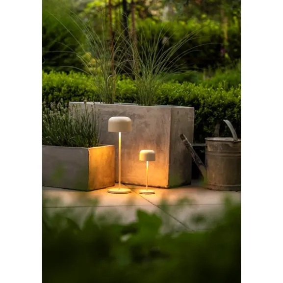 Lille mini bordslampa usb 2200K/2700K dimbar Sand
