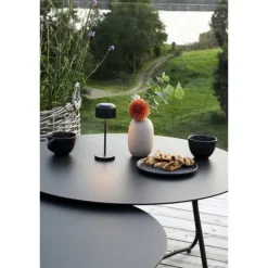 Lille mini bordslampa usb 2200K/2700K dimbar Svart