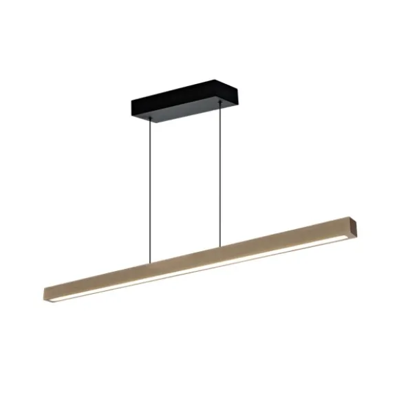 LINEA taklampa, ljus natur trä/svart