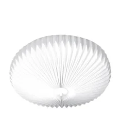 Linn plafond, vit plissé 50cm