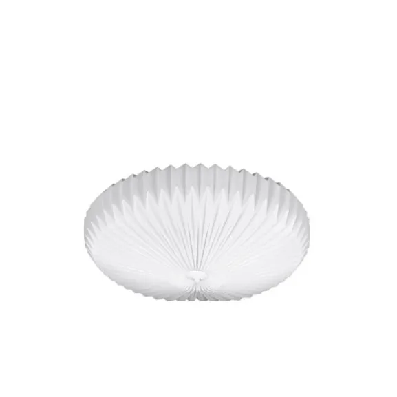 Linn plafond, vit plissé 70cm