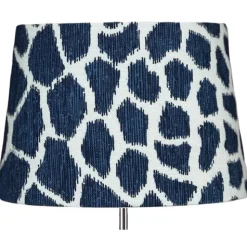Linus 23 oval lampskärm Jiraffa Blå