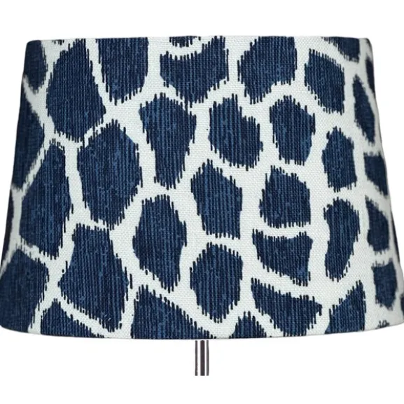 Linus 23 oval lampskärm Jiraffa Blå