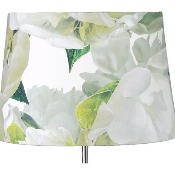 Linus 23 oval Lampskärm Peonia Chartreuse