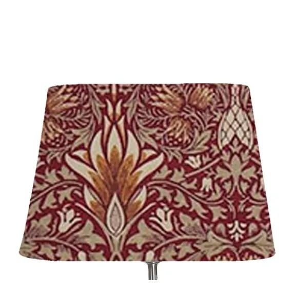 Linus 23 oval Lampskärm Snakeshead, bordeaux