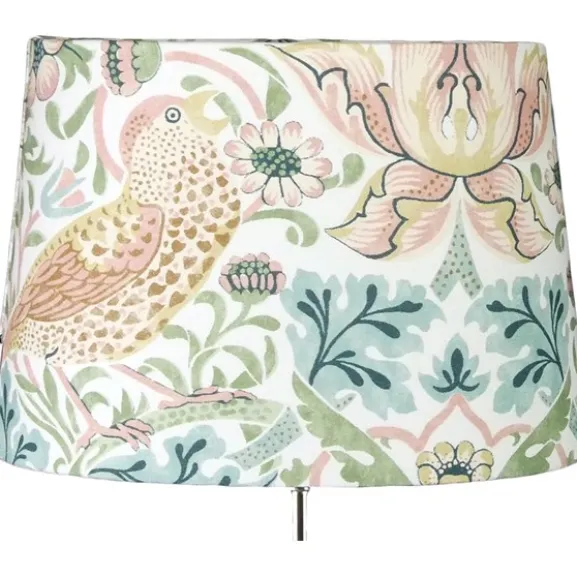 Linus 23 oval Lampskärm Strawberry Thief Cochineal/Willow