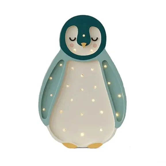 Little Lights Baby Penguin Bordslampa, Teal