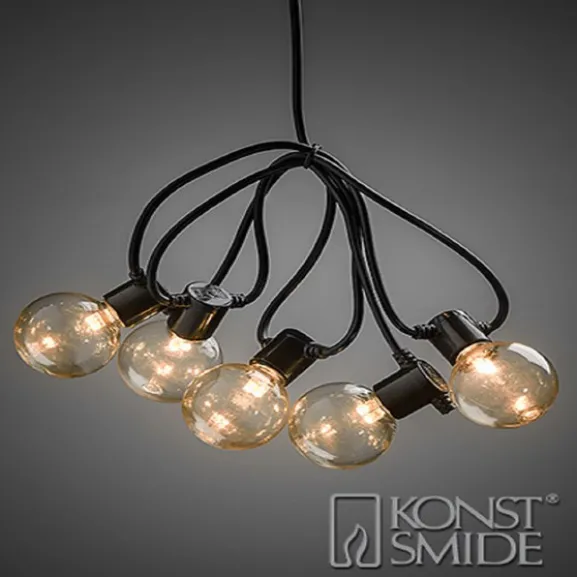 Ljusslinga LED 20 lampor amber E14, 24V/IP44