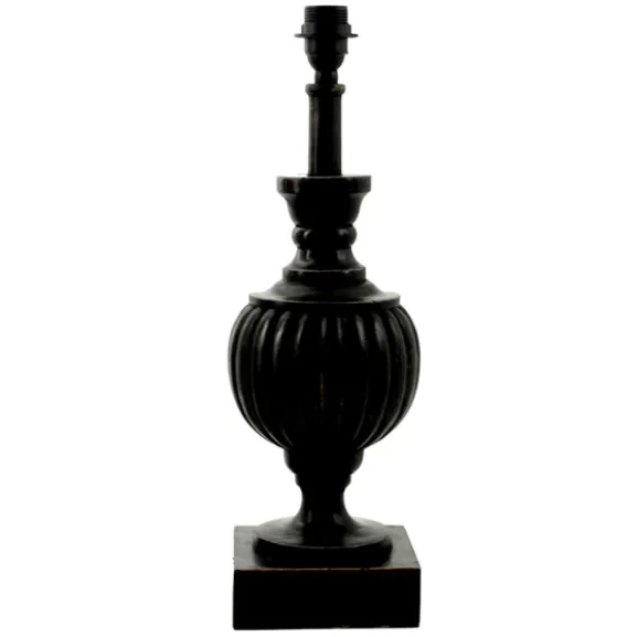 Louis Lampfot Antik svart 15,5cm