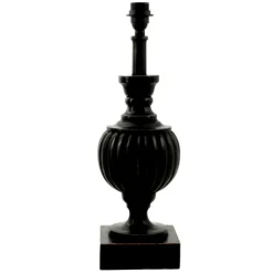 Louis Lampfot Antik svart 15,5cm