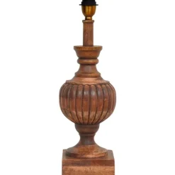 Louis Lampfot Åldrat trä 15,5cm