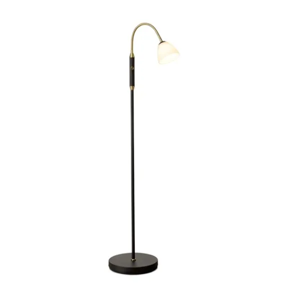 Lucid LED-golvlampa 1 L Opal-Antik