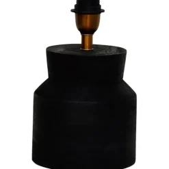 Lucien Lampfot Antik svart 18cm