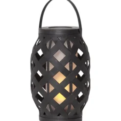 Lykta Flame Svart 23cm