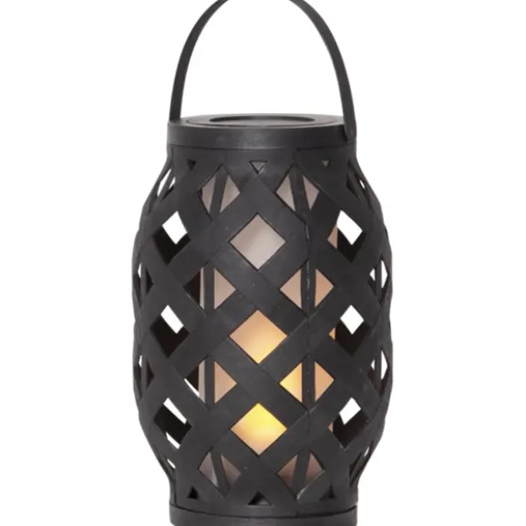 Lykta Flame Svart 23cm